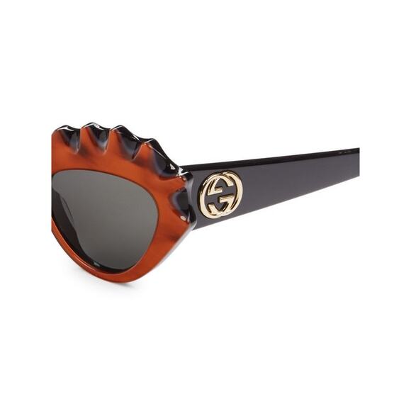 GUCCI 52MM Cat Eye Sunglasses in Orange - Picture 4 of 5